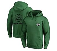 MODRYER Kapuzenpullover Für Herren Von Linkin Park Pullover Für Jungen Mit Logo Frühling Laufen Lässiger Sport-Kapuzenpullover Langärmeliger Fleecepullover Mit Taschen,Green-Adult/L
