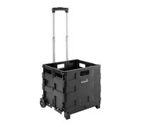 Mömax Einkaufstrolley Olli Schwarz ca. 45l , Schwarz ca. 45l , 45 L , 36x33x38 cm , höhenverstellbarer Griff, handgepäcktauglich , 0035560207