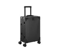 Mömax Reisekoffer Dubai Schwarz , Schwarz , Metall , 36x22x56 cm , matt , höhenverstellbarer Teleskopgriff, 360°-Rollensystem, TSA-Schloss, Trolleyfunktion , 008077001201