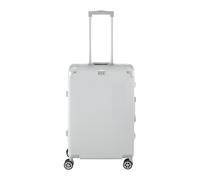 Mömax Reisekoffer Miami M Silberfarben , Silberfarben , Metall, Kunststoff, Textil , 27x68x44 cm , glänzend,lackiert,beschichtet , höhenverstellbarer Teleskopgriff, 360°-Rollensystem, TSA-Schloss, Inn