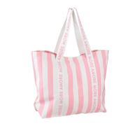 Mömax Strandtasche Mia Rosa/Weiß , Rosa/Weiß , Rosa, Weiß , Textil , Streifen , 43x60x18 cm , 004692026701