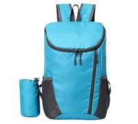 MOERAE Ultraleicht Faltbarer Rucksack klein, Wasserdicht, Atmungsaktiv, Unisex 20L Wanderrucksack für Wanderungen, Festival, Sport, Outdoor (Hellblau)
