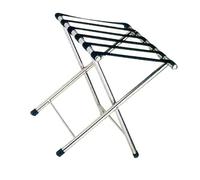 MOERGO Kofferständer Klappbar Groß - Hotel Professional Klappgepäckträger - Gepäckablage Koffer, Edelstahl Kofferablage Schuhablage, für Hotel/Zuhause/Gästezimmer/Schlafzimmer (Size : 1pcs)