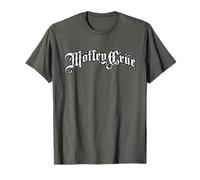 Mötley Crüe - Distressed Gothic Logo Asphalt T-Shirt