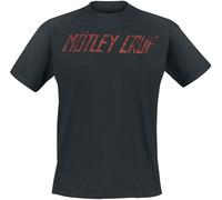 Mötley Crüe Distressed Logo T-Shirt schwarz in L