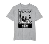 Mötley Crüe - Roxy Gig Poster Grey T-Shirt, Herren Große Größen, Grau Meliert, 2X Tall