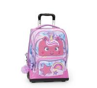 MOFU MOFU - Offizieller Schulrucksack Mofu Mofu mit verstellbarem Griff, gepolsterten und verstellbaren Schultergurten, Hauptfach und Fronttasche mit Reißverschluss, 36 x 47 x 23 cm, Lila, Lila,