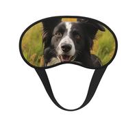 Mohado Border Collie Hunde-Augenmaske zum Schlafen, Verdunkelung, Augenschlaf für Männer und Frauen, Schlafmaske, bequeme Augenbinde, Lidschatten für Nachtschlaf, Reisen, Nickerchen, Büro