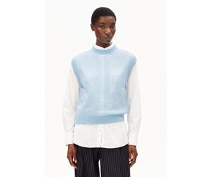 MOHAIR-MIX STRICKPULLUNDER | Mohair-Woll-Mix - blau (XS)
