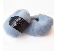 Mohair und Seidengarn Drops Kid-Seide, 0 oder Spitze, 2-lagig, 25,5 g, 230 Yards pro Knäuel (07 Hellhimmelblau)