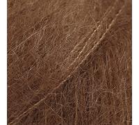 Mohair und Seide Garn Drops Kid-Seide, 0 oder Spitze, 2-lagig, 25,5 g 230 Meter pro Knäuel (35 Schokolade)