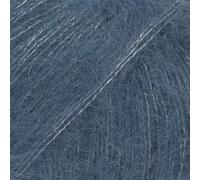 Mohair- und Seidengarn Drops Kid-Seide, 0 oder Spitze, 2-lagig, 25,5 g, 230 Meter pro Knäuel (27 Jeansblau)