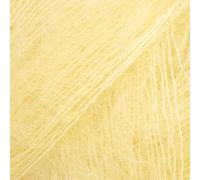 Mohair- und Seidengarn Drops Kid-Seide, 0 oder Spitze, 2-lagig, 25,5 g, 230 Meter pro Knäuel (52 Limonade)