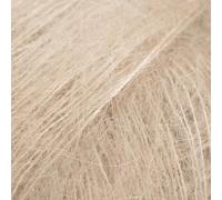 Mohair- und Seidengarn Drops Kid-Seide, 0 oder Spitze, 2-lagig, 25,5 g, 230 Meter pro Knäuel (54 heller Sand)