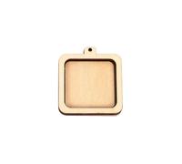 MOHUIED Mini-Stickrahmen 5er-Pack Mini-Stickrahmen, Kleiner Mini-Kreuzstichrahmen aus Holz, Mini-Holzring for DIY-Anhänger-Bastelarbeiten(Color 8)