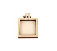 MOHUIED Mini-Stickrahmen 5er-Pack Mini-Stickrahmen, Kleiner Mini-Kreuzstichrahmen aus Holz, Mini-Holzring for DIY-Anhänger-Bastelarbeiten(Color 6)