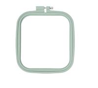 MOHUIED Mini-Stickrahmen Kunststoff Runde Oval Quadratischen Rahmen Stickerei Hoop Ring DIY Nadelarbeit Kreuz Stich Maschine Schleife Hand Haushalt Nähen Werkzeuge(Square 16.5x14.5cm)