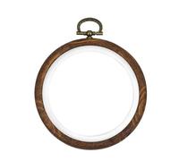 MOHUIED Mini-Stickrahmen Kunststoff Runde Oval Quadratischen Rahmen Stickerei Hoop Ring DIY Nadelarbeit Kreuz Stich Maschine Schleife Hand Haushalt Nähen Werkzeuge(Round 7.5cm)