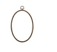 MOHUIED Mini-Stickrahmen Nähwerkzeug, rundes Stickrahmen-Set, Kunststoff-Stickrahmen-Ringe for DIY-Kreuzstich-Nadel-Bastelwerkzeug(18x25cm)