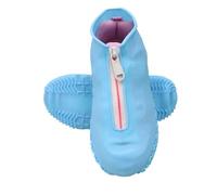 MOHUIED Regen Schuhüberzüge Wasserdichte Silikon-Überschuhe, wiederverwendbare Überschuhe mit reißverschlussfesten Regenstiefeln, rutschfester, waschbarer Schutz for Damen und Herren(Style8,XL)