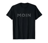 Moin Gruß Nordsee Sylt Fehmarn Hamburg Bremen Preisgünstiges Grafik-T-Shirt, Herren, Schwarz, M