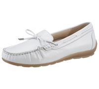 Mokassin ARA "ALABAMA", Damen, Gr. 3, weiß, Glattleder, unifarben, Schuhe Mokassin, Slipper, Freizeitschuh mit High Soft Wechselfußbett in Weite G (96344632-3)