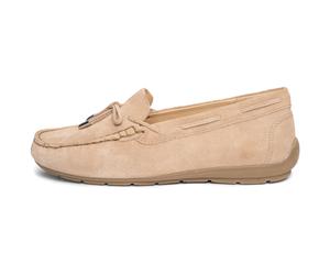 Mokassin ARA "ALABAMA", Damen, Gr. 6,5, sand, Veloursleder, unifarben, Schuhe Mokassin, Loafer, Mokassin, Flats in Bequemweite G (= weit) (25751156-6,5) sand
