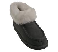 Mokassin aus feinstes Merino Lammfell 2 Farben grau, 42