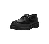 Mokassin CLARKS "Badell Monk", Herren, Gr. 44, schwarz, Leder, Schuhe Mokassin, mit super-chunky EXTRALIGHT-Sohle (28849121-44) schwarz