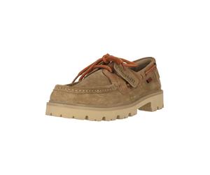Mokassin CLARKS "Cleyhill Boat", Damen, Gr. 43, hellbraun, Schuhe Mokassin, mit markanter XTRALITE-Sohle (61543902-43) hellbraun