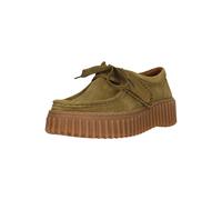 Mokassin CLARKS "Torhill Bee", Damen, Gr. 35,5, grün, Leder, Schuhe Mokassin, mit großer, gerippter Außensohle (98143615-35,5) grün