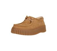 Mokassin CLARKS "Torhill Bee", Damen, Gr. 37, braun (camelfarben), Leder, Schuhe Mokassin, mit großer gerippter Außensohle (83739701-37) camelfarben