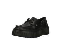 Mokassin CLARKS "Torhill Boat", Damen, Gr. 36, schwarz, Leder, Schuhe Mokassin, mit 4 cm Plateauprofilsohle (94158338-36) schwarz