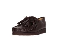 Mokassin CLARKS "Wallabee", Damen, Gr. 36, braun (purpurviolett), Leder, Schuhe Mokassin, mit der unnachahmlichen Kreppsohle (23967138-36) purpurviolett