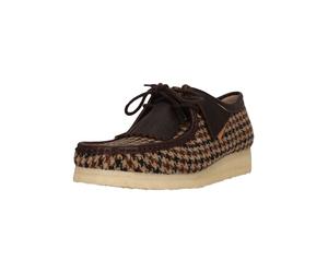 Mokassin CLARKS "Wallabee", Herren, Gr. 44, beige, braun, Kunstfaser, Schuhe Mokassin, im ikonischen Design (16489363-44) beige, braun