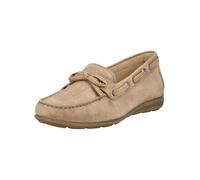 Mokassin GABOR COMFORT "Gabor Comfort Mokassin Leder", Damen, Gr. 37,5, sand, Leder, Schuhe Mokassin (13303217-37,5) sand