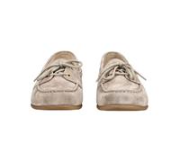 Bootsschuh GABOR, Damen, Gr. 38, natur, Veloursleder, unifarben, Schuhe Bootsschuh, Flats, Schlupfschuh, Slipper, Mokassin mit Best Fitting-Ausstattung (84406362-38) natur
