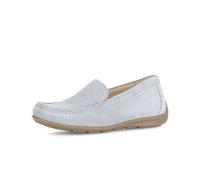 Slipper GABOR COMFORT "Gabor Comfort Slipper Leder", Damen, Gr. 40, hellblau, Leder, Schuhe Slipper (88521145-40) hellblau