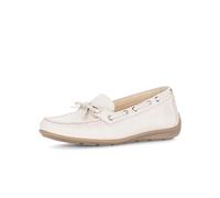 Mokassin GABOR "Mokassin Glattleder", Damen, Gr. 40,5, creme, Schuhe Mokassin (52190103-40,5) creme