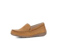 Mokassin GABOR "Mokassin Rauleder", Damen, Gr. 35,5, braun, Schuhe Mokassin (90767927-35,5) braun