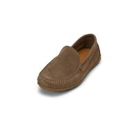Mokassin MARC O'POLO "aus Velours-Rindleder", Damen, Gr. 41, schwarz taupe, Obermaterial: 100% Leder (Rind), unifarben, Schuhe Mokassin (14919250-41) schwarz taupe