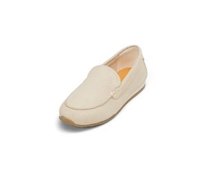 Mokassin MARC O'POLO "aus weichem Ziegenleder", Damen, Gr. 40, grau (light taupe), Obermaterial: 100% Leder (Ziege), unifarben, Schuhe Mokassin (59629340-40) light taupe