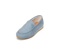 Mokassin MARC O'POLO "aus weichem Ziegenleder", Damen, Gr. 42, blau (m840), Obermaterial: 100% Leder (Ziege), unifarben, Schuhe Mokassin (78479902-42) m840