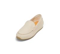 Mokassin MARC O'POLO "aus weichem Ziegenleder", Damen, Gr. 42, grau (light taupe), Obermaterial: 100% Leder (Ziege), unifarben, Schuhe Mokassin (59629340-42) light taupe