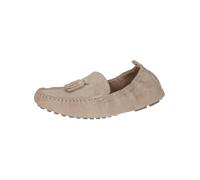 Mokassin PETER KAISER "Peter Kaiser Mokassin Veloursleder", Damen, Gr. 36, sand, Veloursleder, Schuhe Mokassin (48567331-36) sand