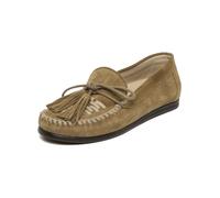 Mokassin STEVE MADDEN "STEVE MADDEN Halbschuhe Leder", Damen, Gr. 37, taupe, Leder, Schuhe Mokassin (35574445-37) taupe