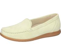 Mokassin WALDLÄUFER "H-WANDA", Damen, Gr. 7 (40,5), limette, Veloursleder, unifarben, Schuhe Mokassin, Slipper, Schlupfschuh, Halbschuh in Komfortweite H (= sehr weit) (88766230-7) limette
