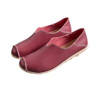 Mokassins Damen Kunstleder Loafers Runder Zehenpartie Slip On Schuhe Leicht rutschfest Schlupfschuhe Low-Top Freizeitschuhe Damenschuhe Einzelneschuhe Bequeme Lässige Halbschuhe Walkingschuhe