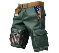 MOKBAY Bermuda Shorts Herren, Mens Bermuda Arbeitshose Kurze Hosen Arbeitshose, Sporthose Jeanshosen Golfhose Tarnhose Drive Army Sommerkleidung Taschen Wanderhose Kurz, Kurze Cargohose Herren, XL