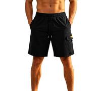 MOKBAY Bermuda Shorts, Kuze Tarnhose Camouflage Leichte Bermuda Mann Cargoshorts Work Cotton Arbeitsshorts Herren, Summer Cord Arbeitsshorts Long Cargo Shorts Herren Stretch, 3XL
